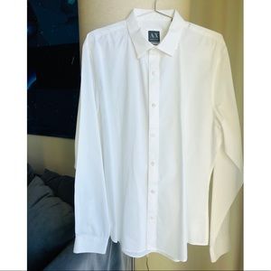 Super slim Armani Exchange man shirt with Lycra.